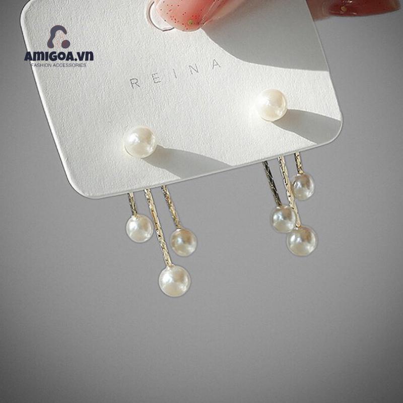 Bông Tai Mạ Bạc 925 Dạng Móc Treo Mặt Sau Thời Trang Cho Nữ