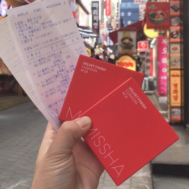 CUSHION MISHA ĐỎ[ HÀNG CHÍNH HÃNG KÈM BILL]