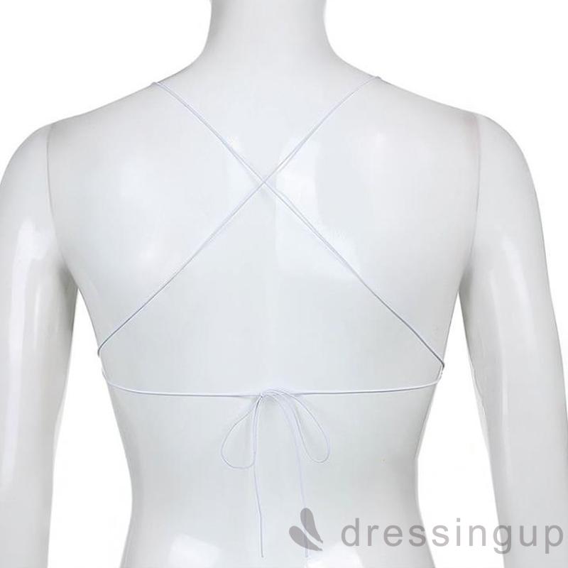 Áo Lửng Hai Dây In Họa Tiết Hoa Quyến Rũ Cho Nữ