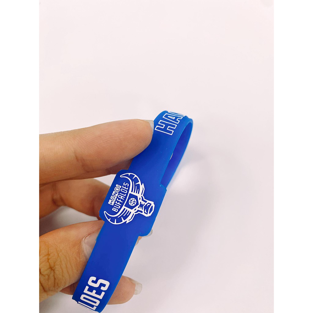 Vòng tay cao su hình in dập nổi Hanoi Buffaloes