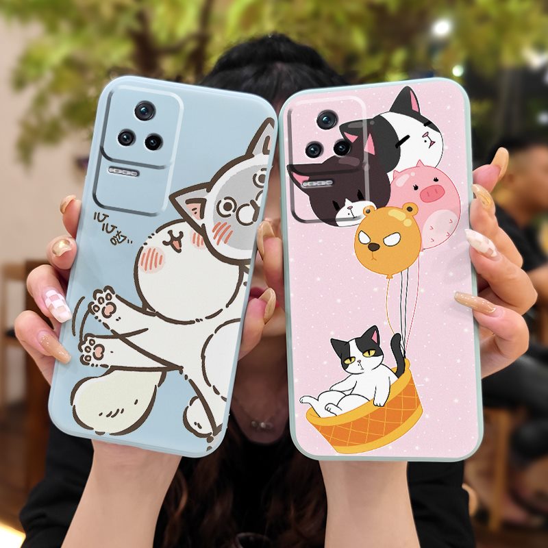 Phone case Simplicity Phone Case For Xiaomi Redmi K40S cute cat soft shell Camera all inclusive Skin feel silicone