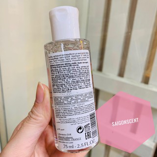 Tẩy trang SVR Sebiaclear Eau Micellaire ( Xanh lá - 75mL )