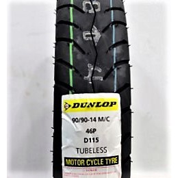 AirBlade, AB 110, AB125, AB Thái, AB Việt-Combo cặp vỏ Dunlop trước 80.90-14 D115 & sau 90.90-14 D115