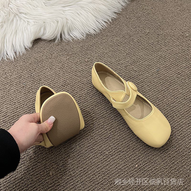 Giày Búp Bê Mary Jane Đế Bằng Thời Trang Mùa Xuân 2022 Phong Cách Mới Cho Nữ ZGE2