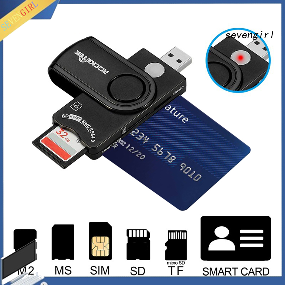 Đầu Đọc Thẻ Nhớ Thông Minh Đa Năng Ms M2 Sim Sd Tf Usb 2.0