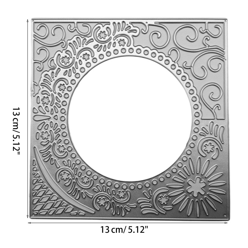 Khuôn Cắt Giấy Kim Loại Hình Vuông Macrame