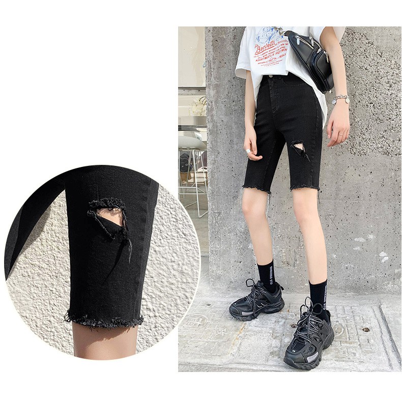 [ PHÙNG PHÌNH ] QUẦN JEAN NGỐ SKINNY GIÃN LỬNG NỮ VẠT TRÁI LAI TUA LƯNG CAO MÀU ĐEN CAO CẤP BABO ĐỦ SIZE S, M, L CHẤT BÒ