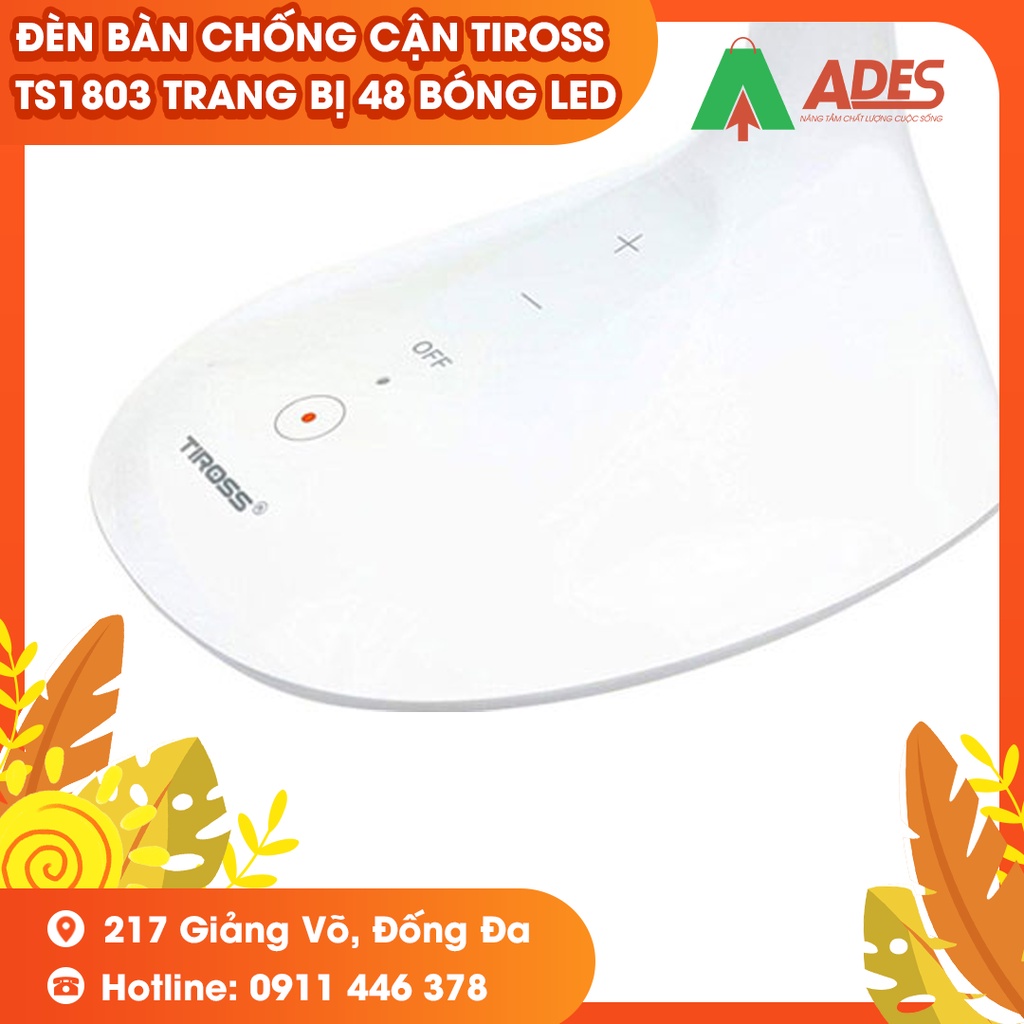 Đèn Bàn Chống Cận Tiross TS1803 trang bị 48 bóng LED