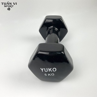 Tạ tay 5kg bọc cao su trơn lõi thép cao cấp