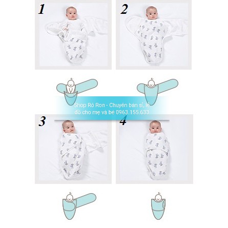 [Mã FMCG8 giảm 8% đơn 500K] Ủ KÉN CHỐNG GIẬT MÌNH ADEN SWADDLE