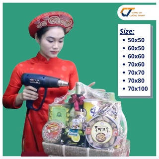 [Rẻ NHẤT] 20 CÁI MÀNG CO BỌC GIỎ HOA QUẢ, MÀNG CO BỌC GIỎ QUÀ, MÀNG CO KHAY GỖ, ĐA DẠNG KÍCH CỠ