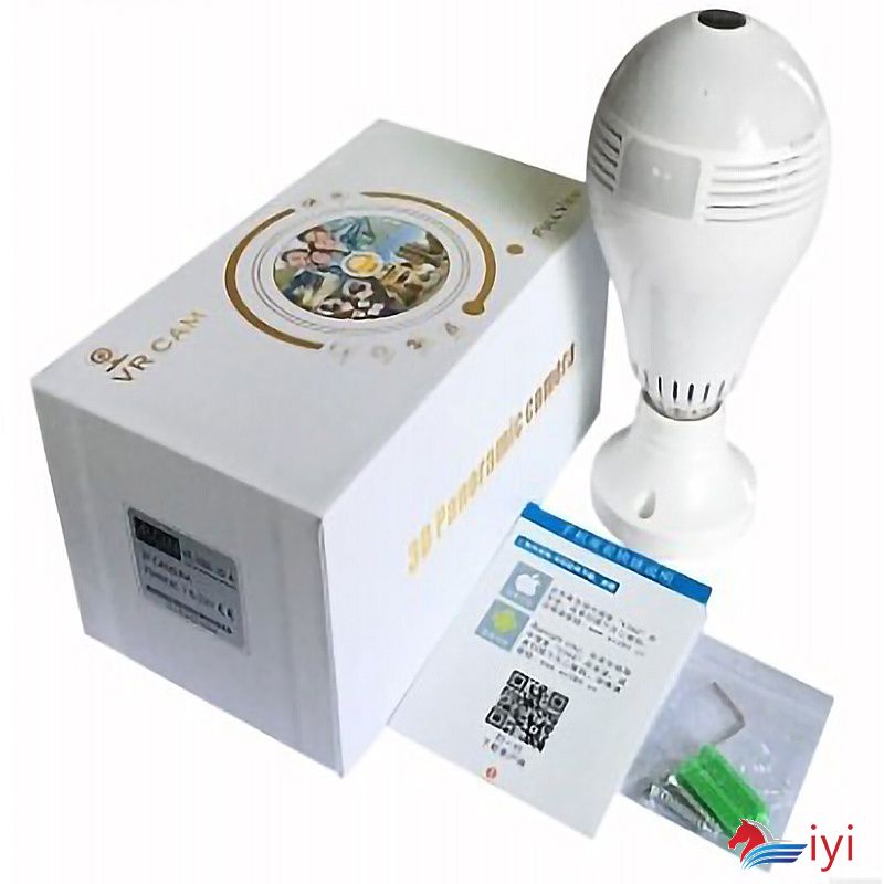 Wifi Toàn Cảnh Giám Sát Máy Ảnh 360 Bằng Fisheye Bóng Đèn Máy Ảnh Không Dây An Ninh Nhà Video Giám Sát Hai Chiều Âm Thanh Máy Ảnh