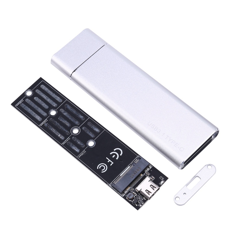 Hộp Đựng Ổ Cứng Chuyển Đổi Usb 3.1 Sang M.2 Ngff Ssd Cho M2 Sata Ssd Usb 3.1 2230 / 2242 / 2260 / 2280 (Sier) | BigBuy360 - bigbuy360.vn