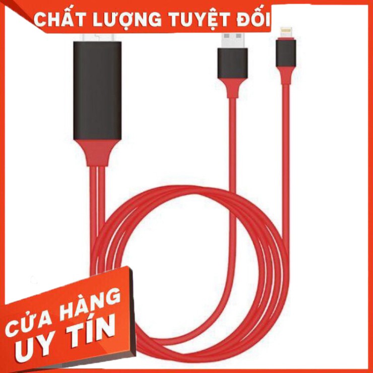 Cáp HDMI cho iPhone 6 / 7 / 8 / X, iPad kết nối Tivi, Máy chiếu cao cấp