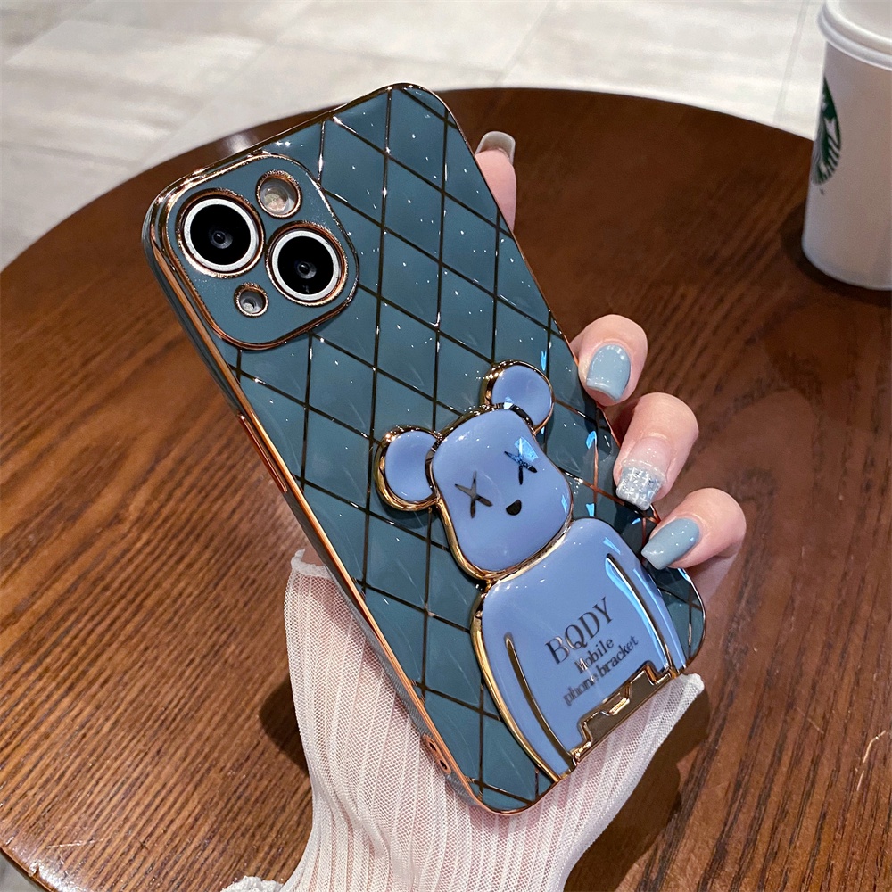 Ốp Điện Thoại Có Giá Đỡ Hình Phi Hành Gia 3D Cho iPhone 13 Pro Max 12 Pro 13 mini 11 X/XS XR XSMAX 7P/8P