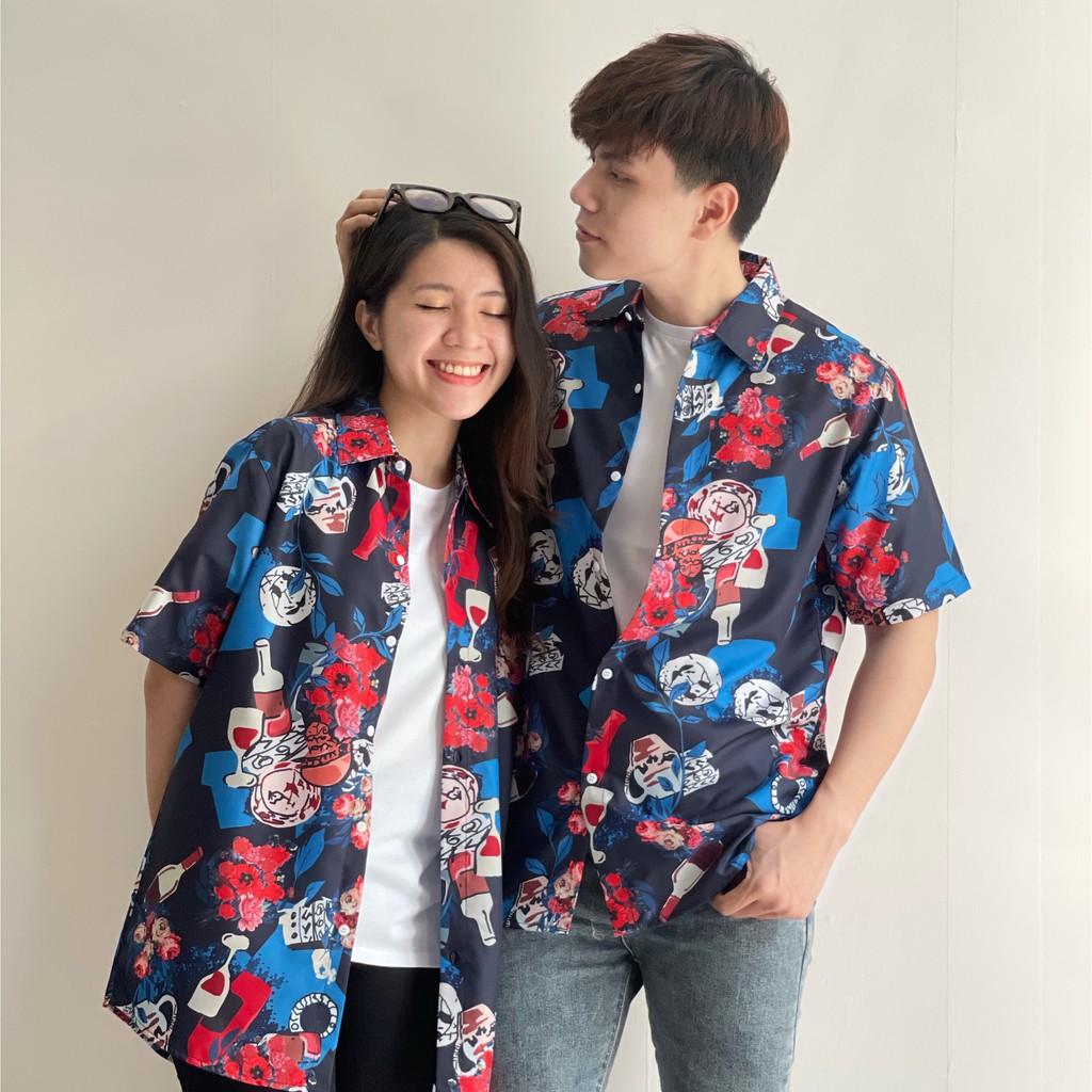 Áo Sơ Mi Lụa Mềm Mịn, In 3D, Form Rộng, Unisex, Bắt Trending Cho Các Bạn Trẻ | BigBuy360 - bigbuy360.vn