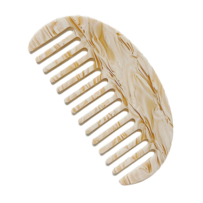 Lược Chải Tóc Răng Thưa Chống Tĩnh Điện Thiết Kế Họa Tiết Da Báo Phong Cách Pháp