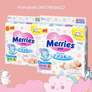 Bỉm dán/quần merris nội địa nb96/s88/m68/l58/xl44