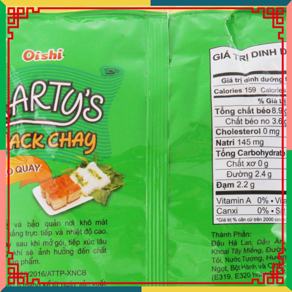 Bim Bim Snack Chay Vị Da Heo Oishi 40g ( Đại lý Ngọc Toản)