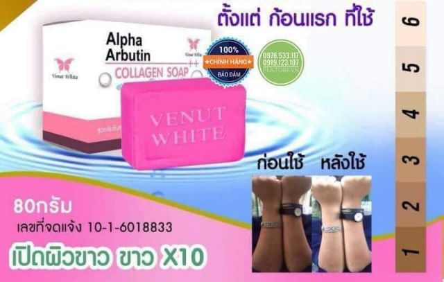 Xà phòng tắm kích trắng da ALPHA ARBUTIN THÁI LAN