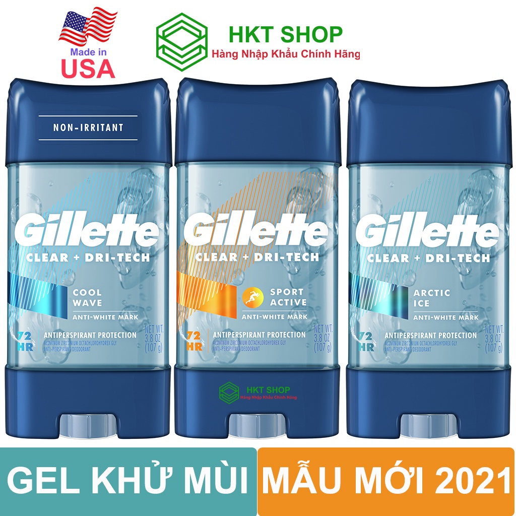 Lăn Khử Mùi Gillette Clear Gel 107g - HKT Shop