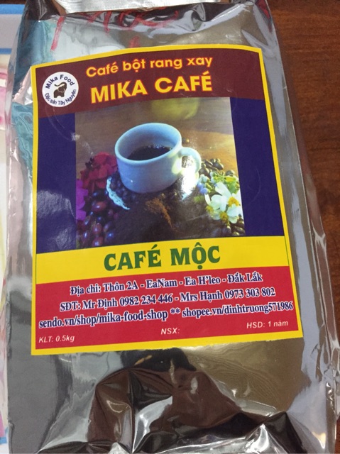 CAFE MIKA HẠT RANG MỘC ROBUSTA CHỈ CÓ 1 MÌNH CAFE rẻ nhất Đak Lak (500gr)