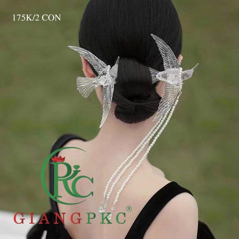 Bộ đôi chim én cài tóc cô dâu Giangpkc 8-2022  Phụ kiện cưới Giang biểu tượng của Hạnh Phúc SP2221660