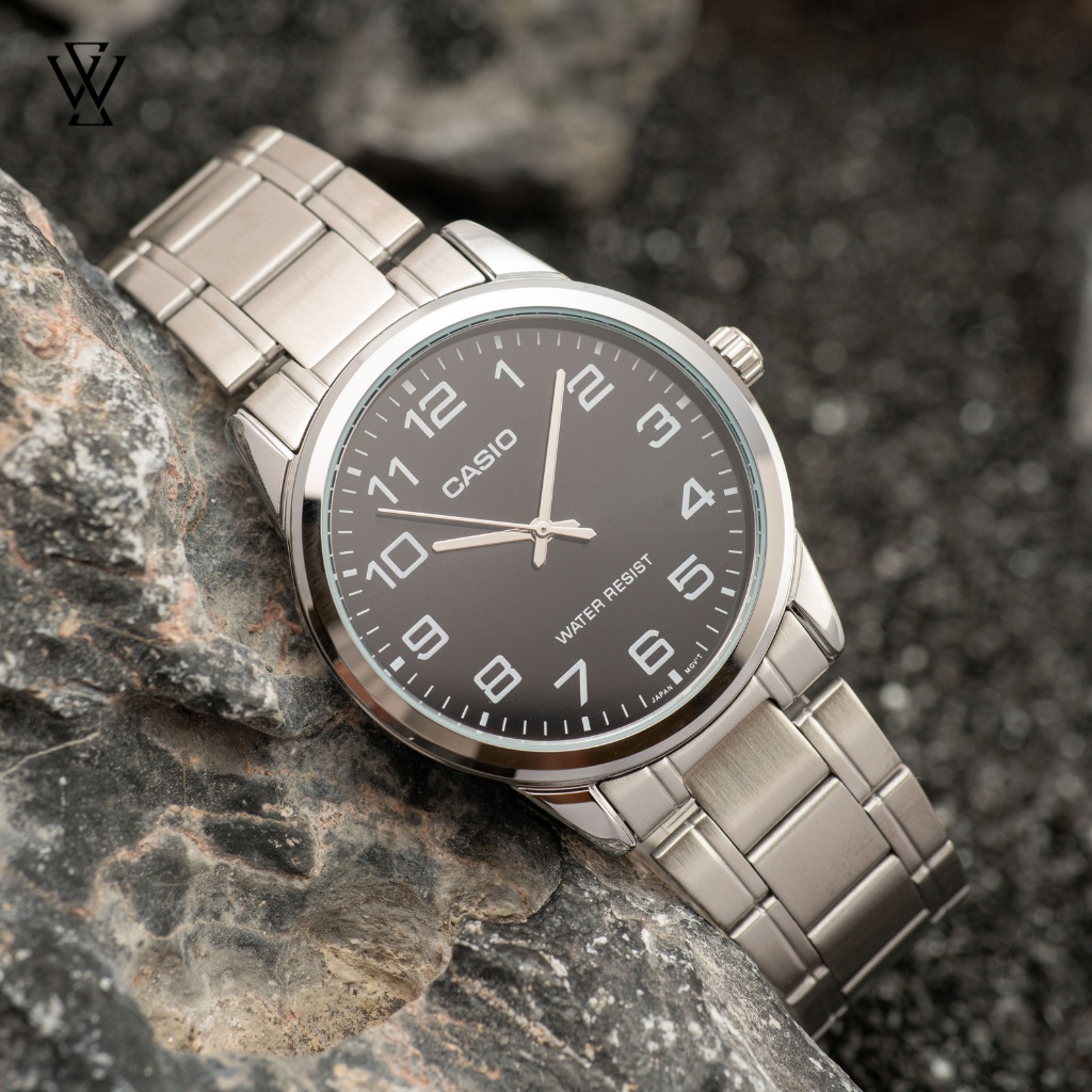 Đồng Hồ Quartz Nam Casio WATCHSTORE MTP-V001D-1BUDF Thiết Kế Kính Khoáng 38mm, Dây Kim Loại, Vỏ Thép Không Gỉ