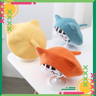 Mũ len cute cho bé gái