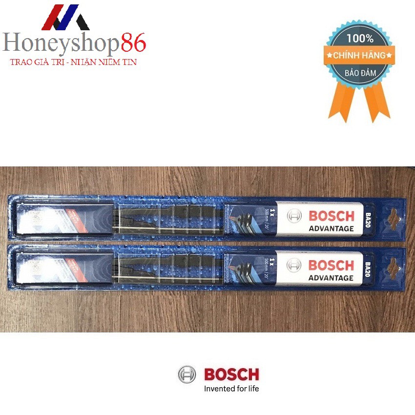 Bộ 2 Thanh Gạt Mưa xe ForTuner đời 2005-2016 Bosch Advantage : 19inch <48cm> và 21inch<53cm> HONEYSHOP86