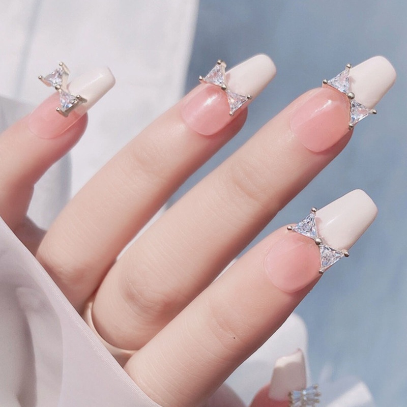 Phụ Kiện Trang Trí Móng Tay Nghệ Thuật Bằng Hợp Kim Đính Đá Zircon 3D