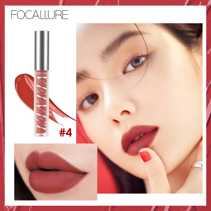 Son kem FOCALLURE hiệu ứng bóng mượt nhung mịn gồm 10 màu tùy chọn 27g | BigBuy360 - bigbuy360.vn