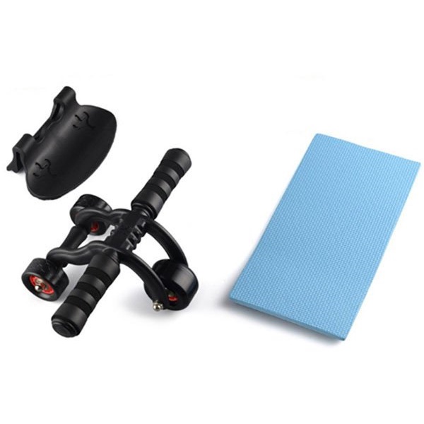 Con lăn tập  bụng 3 bánh AB Roller and Push Up Bar màu đen