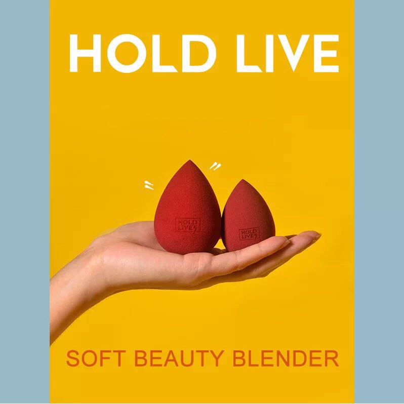 Set Ống 3 Mút Trang Điểm Hồ Lô HOLD LIVE Soft Beauty Blender Nội Địa Trung (Màu ngẫu nhiên)