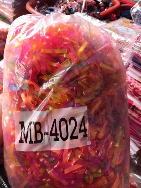 Sỉ 1kg chun buộc tóc đen và màu loại đủ
