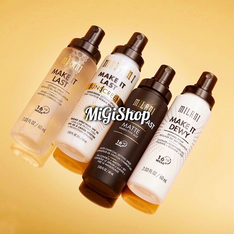 [Hàng Mỹ] Xịt Khoá Nền Giữ Lớp MakeUp Milani Make It Last/ Dewy | BigBuy360 - bigbuy360.vn