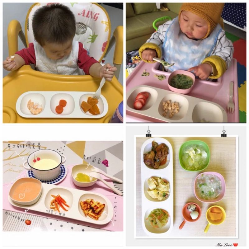 Khay/Bát ăn dặm sợi tre cho bé