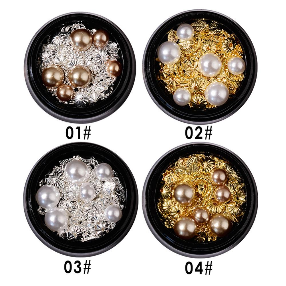 QQMALL Phụ Kiện Trang Trí Móng Tay 3D Phong Cách Retro