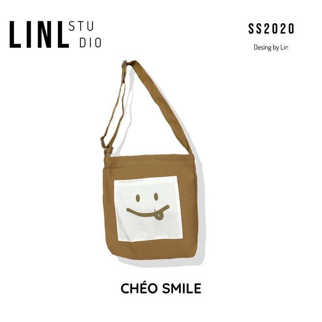 [Mã WABRBAGS giảm 20K đơn 99K] LINLINCANVAS - Chéo smile