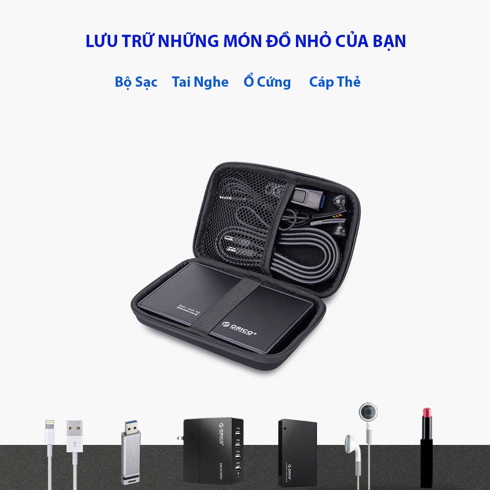 Túi chống sốc bảo vệ ổ cứng 2.5 inch Orico 2020u3/ 2139u3/ 2577u3 túi đựng box ngoài Hdd/ Ssd/ Phụ Kiện Usb - PHD-25