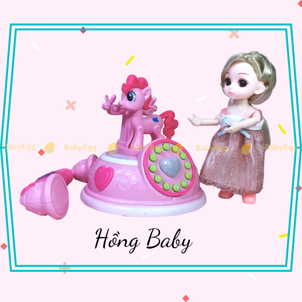 Điện thoại cho bé có phím bấm hình ngựa pony đồ chơi cho bé 6m+ 1 tuổi