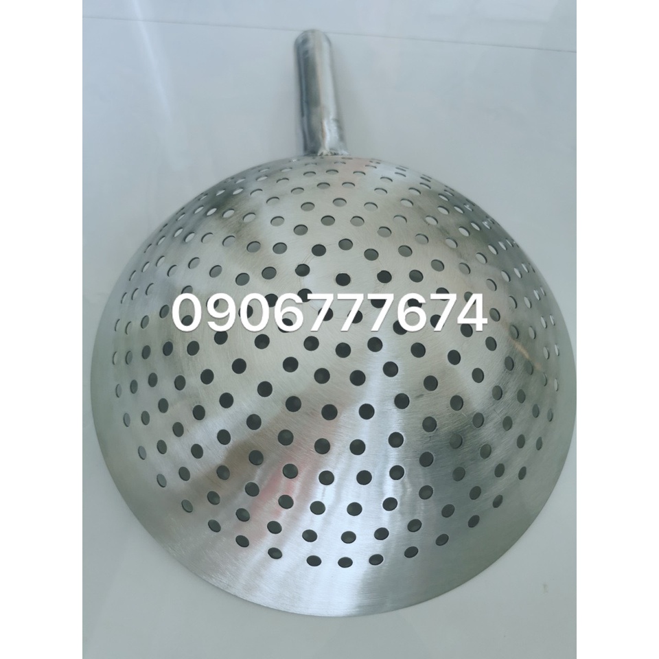 Vợt Vớt Xương/ Vớt Mì Cán Inox Loại 1 dày 1,6 ly.