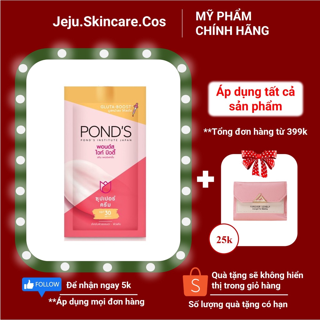 Kem Dưỡng Da Ban Ngày Pond's Bright Beauty SPF 30 PA+++ Vitamin Glutapoost 7g - Hàng Chính Hãng