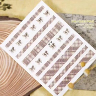 Sticker bướm 3D phản quang trang trí móng tay chân