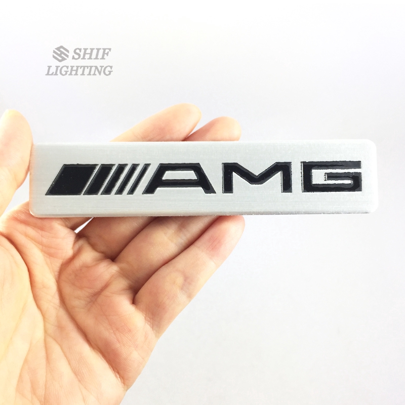 Miếng dán logo bằng nhôm cho xe Mercedes Benz