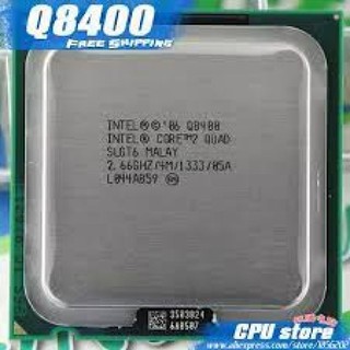 Bộ vi xử lý Chíp Q8400 socket 775,CPU Q9400 dùng main G31,- Q8400, Hàng chính hãng(Tặng keo tản nhiệt)