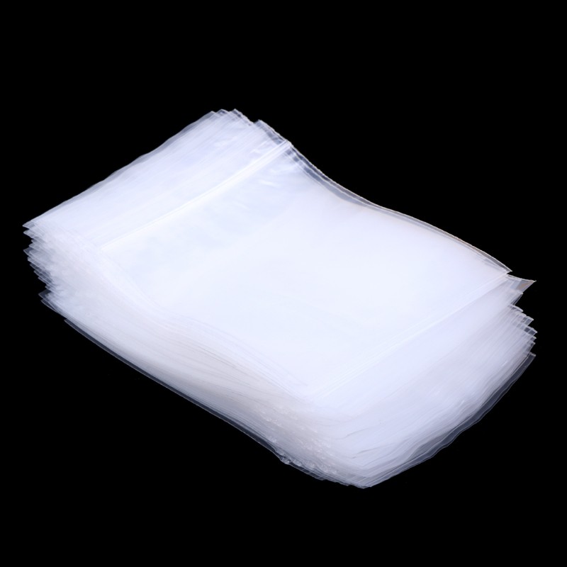 100 Túi Zip Nhựa Trong Suốt 6cm X 9cm Có Thể Tái Sử Dụng