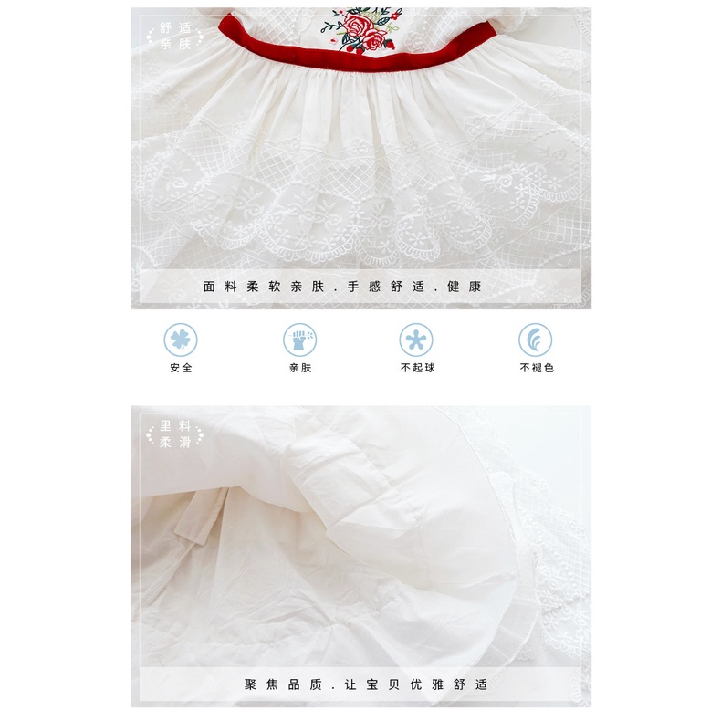 Đầm lolita họa tiết bạch tuyết phong cách Âu Mỹ thời trang mùa hè mới cho bé gái 21 tuổi