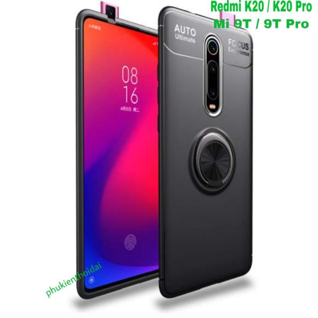 Ốp lưng Redmi K30 / K30 Pro / Redmi K20 / K20 Pro / Mi 9T dùng chung chống sốc giá đỡ  kiêm nhẫn hút ô tô Auto Focus