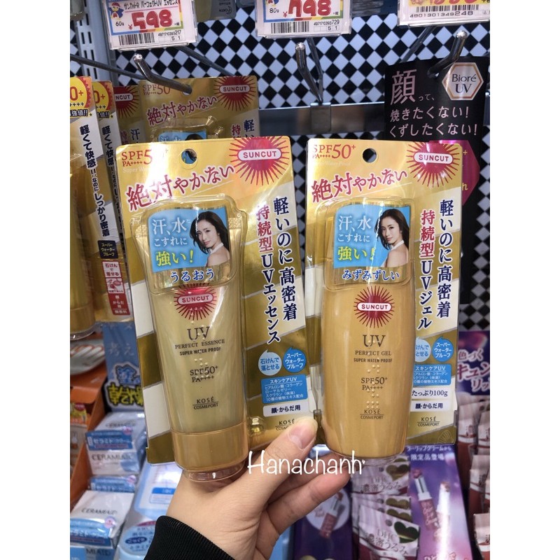 (Auth- date new) KEM CHỐNG NẮNG KOSE SUNCUT UV PERFECT GEL SUPER WATER PROOF | BigBuy360 - bigbuy360.vn